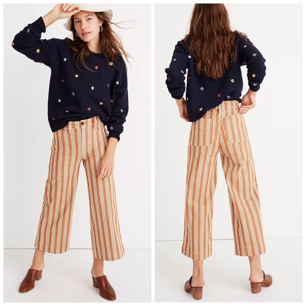 Madewell Emmett Wide-Leg Crop Pants